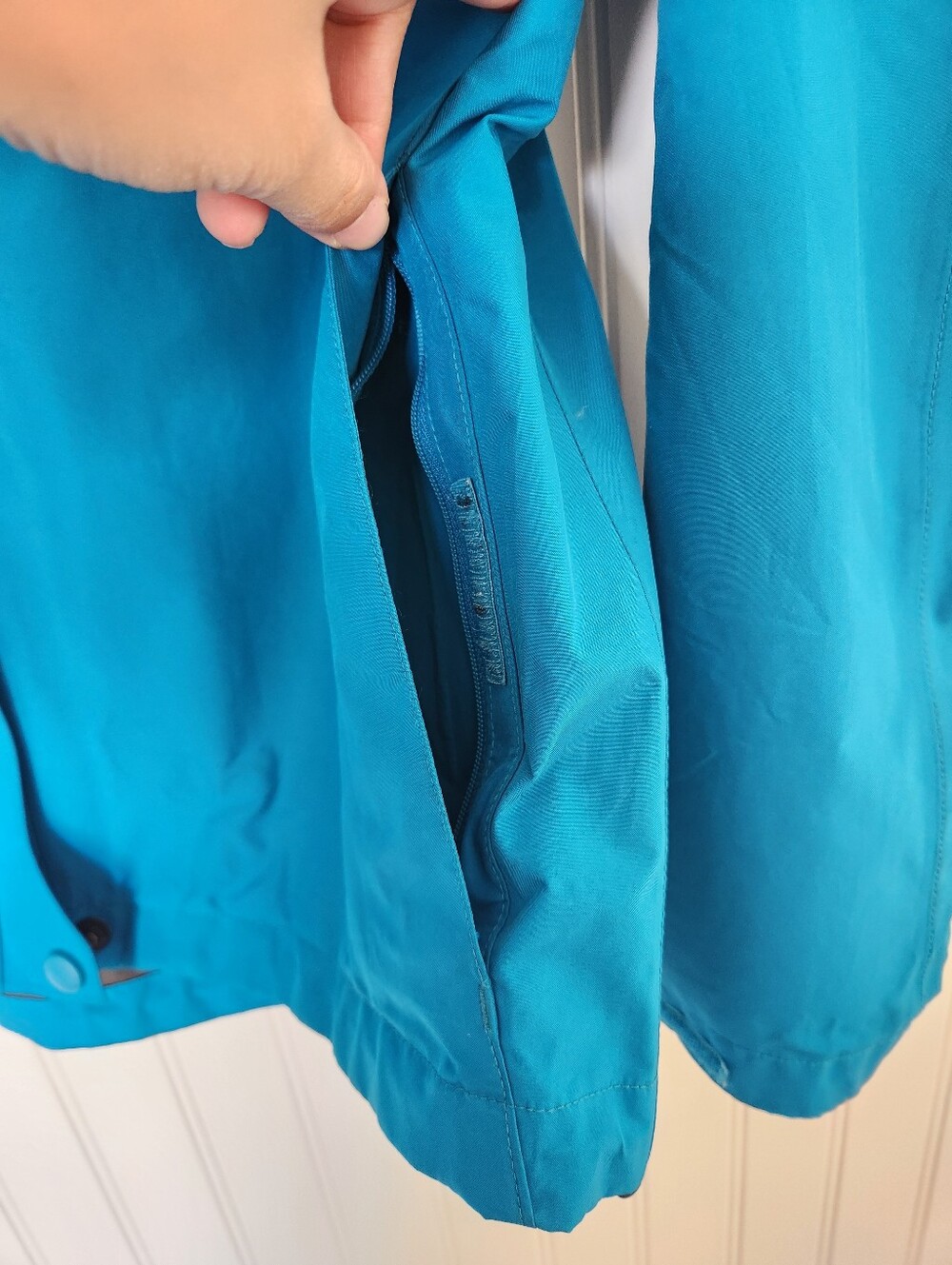 MARMOT Teal Minimalist Waterproof Breathable Outdoor Gorpvore Jacket Hood Small - Picture 4 of 9